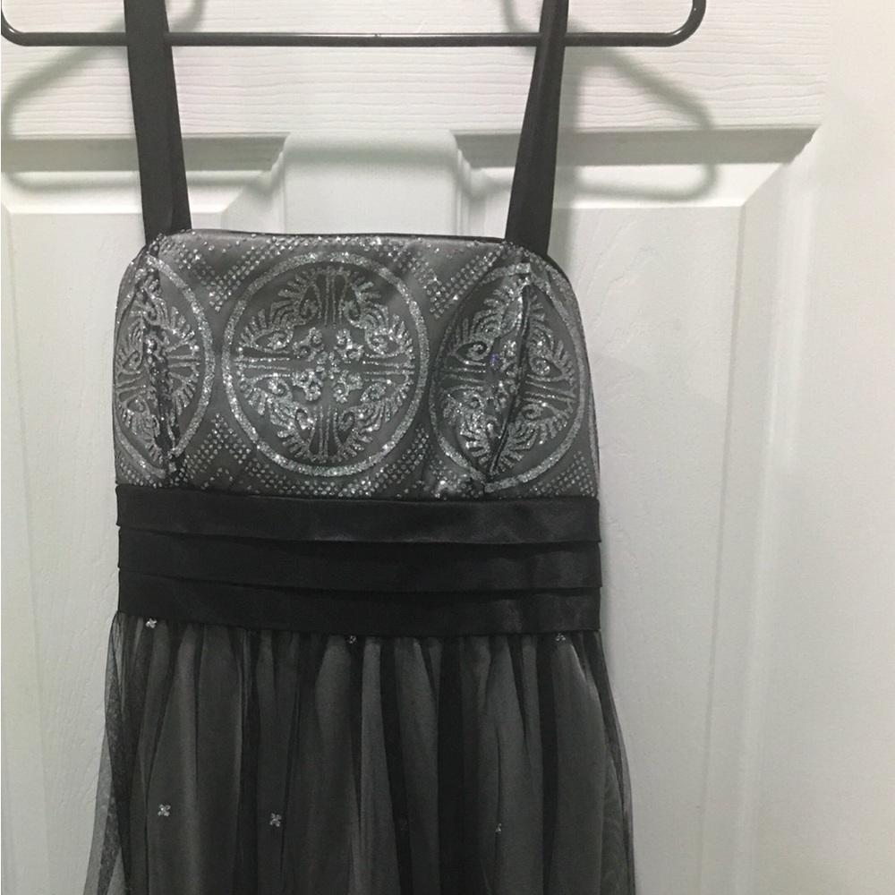 R&M Richards Silver and black dress size 12